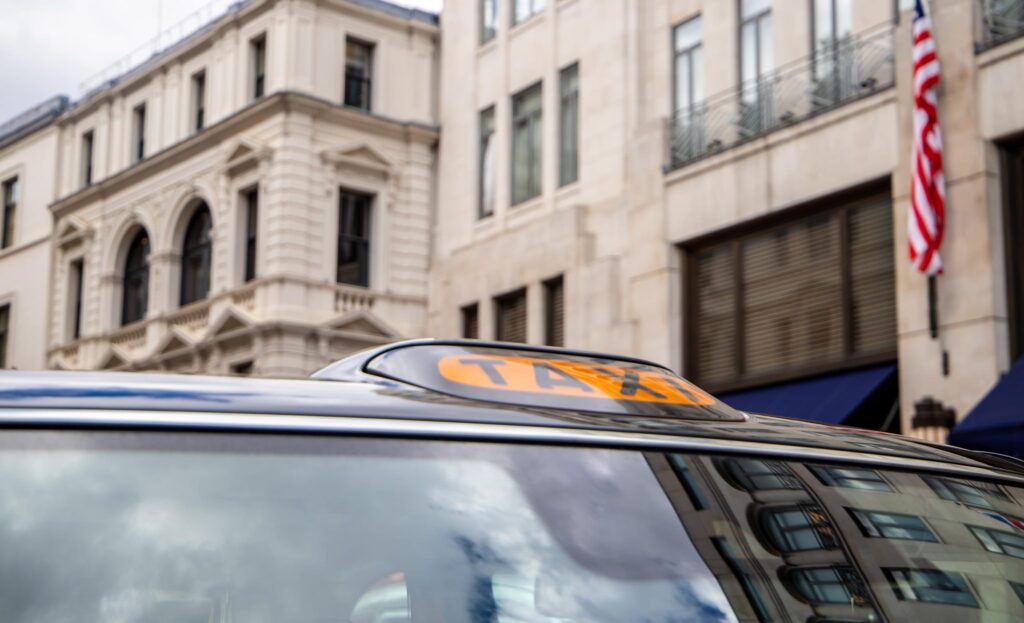black cab at the brits in london